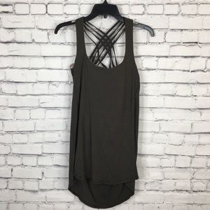 Lululemon Sports Top Bra Taupe Micro Stripe 10